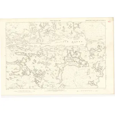 1876 Map of Inverness-shire (Hebrides), Sheet XL, 1881 Print
