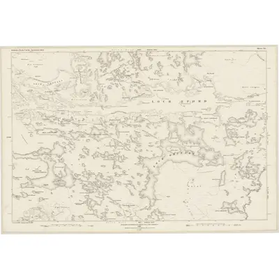 1876 Map of Inverness-shire (Hebrides), Sheet XL, 1881 Print