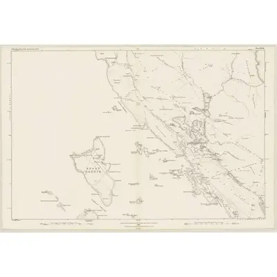 1878 Map of Inverness-shire (Hebrides), Sheet XXII, 1882 Print