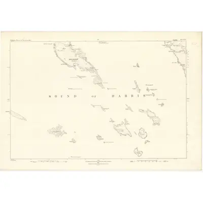 1878 Map of Inverness-shire (Hebrides), Sheet XXVII, 1881 Print