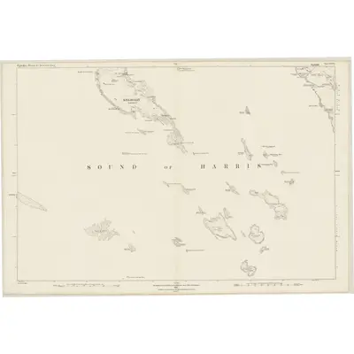 1878 Map of Inverness-shire (Hebrides), Sheet XXVII, 1881 Print