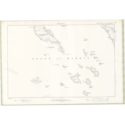 1901 Map of Inverness-shire - Hebrides Sheet XXVII, 1903 Print