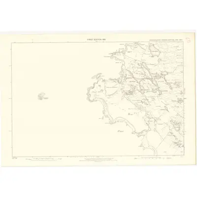 1876 Map of Inverness-shire (Hebrides), Sheet XXXIII, 1881 Print
