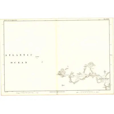 1878 Map of Inverness-shire (Hebrides), Sheet XXXVII, 1881 Print