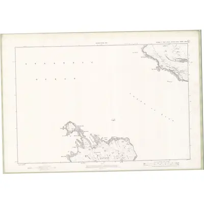 1898 Map of Inverness-shire (Island of Eigg) and Argyllshire (Island of Muck) Sheet LXXII, 1903 Print