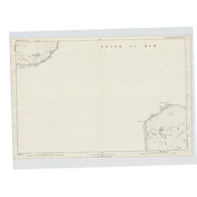 1877 Map of Inverness-shire (Island of Eigg) and Argyllshire (Island of Rum), Sheet LXX, 1879 Print