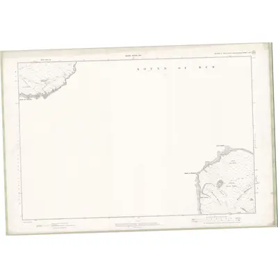 1898 Map of Inverness-shire (Island of Eigg) and Argyllshire (Island of Rum) Sheet LXX, 1903 Print