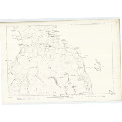 1875 Map of Inverness-shire (Isle of Skye), Sheet IV & IVA, 1878 Print
