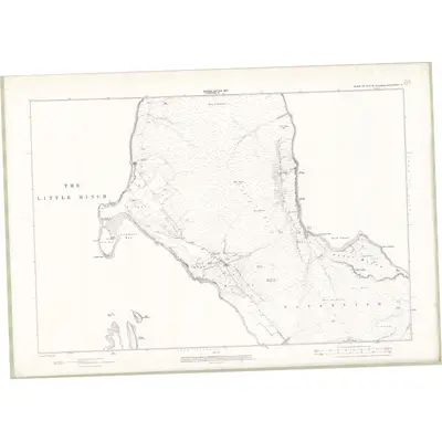 1901 Map of Inverness-shire - Isle of Skye Sheet IX, 1904 Print