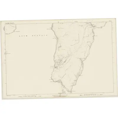1877 Map of Inverness-shire (Isle of Skye), Sheet L, 1881 Print