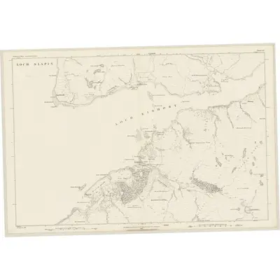 1876 Map of Inverness-shire (Isle of Skye), Sheet LI, 1881 Print