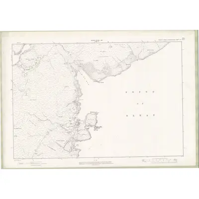 1901 Map of Inverness-shire - Isle of Skye Sheet LII, 1903 Print