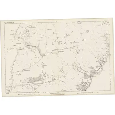 1876 Map of Inverness-shire (Isle of Skye), Sheet LVII, 1882 Print