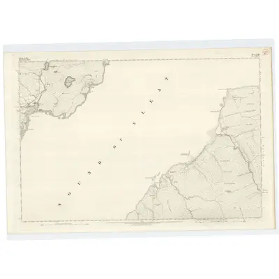 1873 Map of Inverness-shire (Isle of Skye), Sheet LVIII, 1876 Print