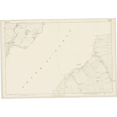 1873 Map of Inverness-shire (Isle of Skye), Sheet LVIII, 1876 Print