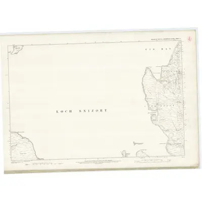 1875 Map of Inverness-shire (Isle of Skye), Sheet X, 1880 Print
