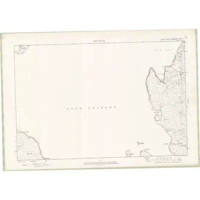 1901 Map of Inverness-shire - Isle of Skye Sheet X, 1903 Print