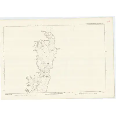 1875 Map of Inverness-shire (Isle of Skye), Sheet XIII, 1878 Print