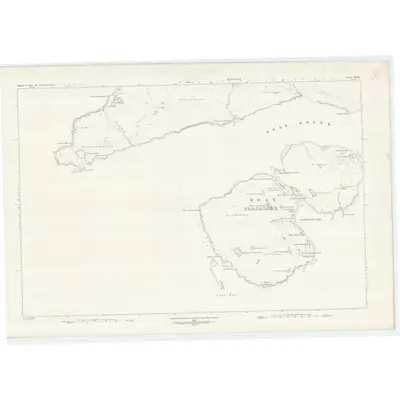 1877 Map of Inverness-shire (Isle of Skye), Sheet XLIX, 1881 Print