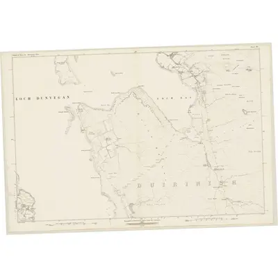 1877 Map of Inverness-shire (Isle of Skye), Sheet XV, 1880 Print