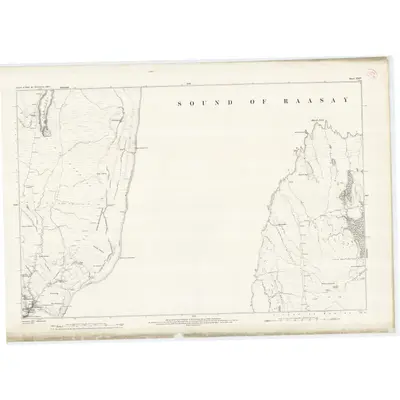 1877 Map of Inverness-shire (Isle of Skye), Sheet XXIV, 1881 Print