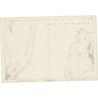 1877 Map of Inverness-shire (Isle of Skye), Sheet XXIV, 1881 Print