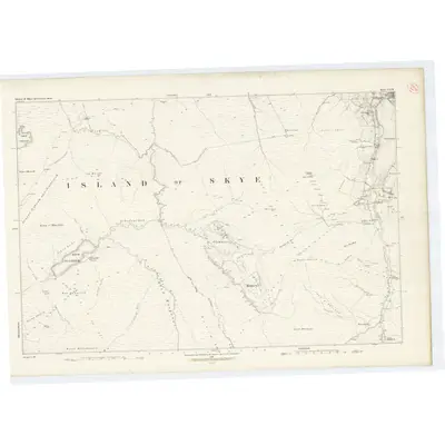 1877 Map of Inverness-shire (Isle of Skye), Sheet XXIX, 1881 Print