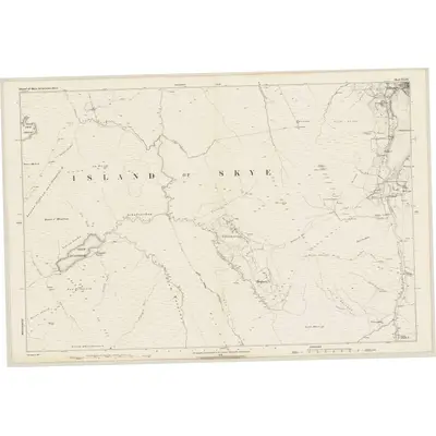 1877 Map of Inverness-shire (Isle of Skye), Sheet XXIX, 1881 Print