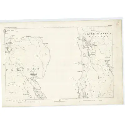 1877 Map of Inverness-shire (Isle of Skye), Sheet XXX, 1882 Print