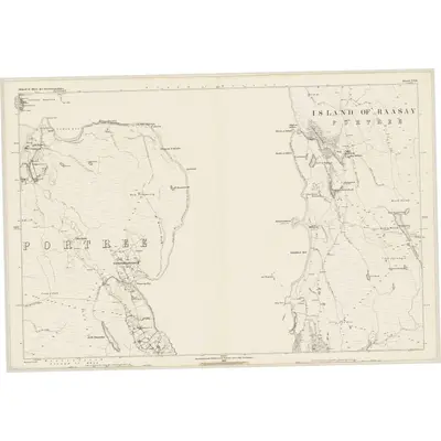 1877 Map of Inverness-shire (Isle of Skye), Sheet XXX, 1882 Print