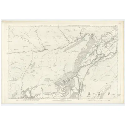1870 Map of Inverness-shire (Mainland), Sheet CI, 1872 Print