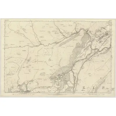 1870 Map of Inverness-shire (Mainland), Sheet CI, 1872 Print