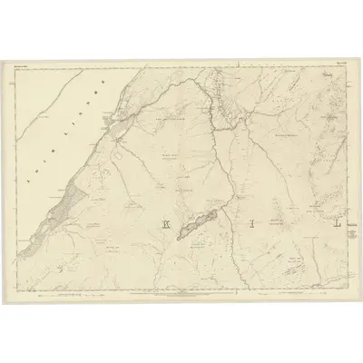 1870 Map of Inverness-shire (Mainland), Sheet CLX, 1873 Print