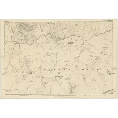 1870 Map of Inverness-shire (Mainland), Sheet CLXI, 1873 Print