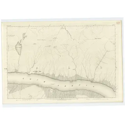 1872 Map of Inverness-shire (Mainland), Sheet CX, 1876 Print