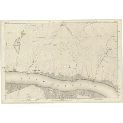 1872 Map of Inverness-shire (Mainland), Sheet CX, 1876 Print
