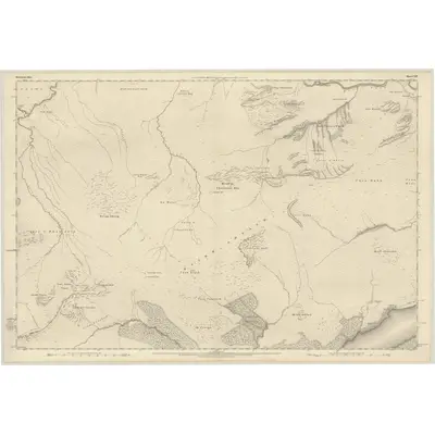 1871 Map of Inverness-shire (Mainland), Sheet CXIV, 1872 Print