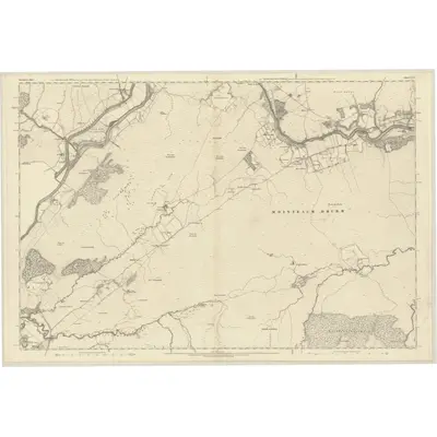1872 Map of Inverness-shire (Mainland), Sheet CXL, 1874 Print