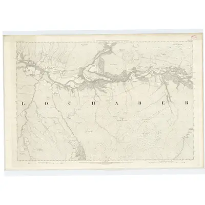 1870 Map of Inverness-shire (Mainland), Sheet CXLI, 1872 Print
