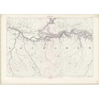 1959 Map of Inverness-shire - Mainland Sheet CXLI, 1960 Print