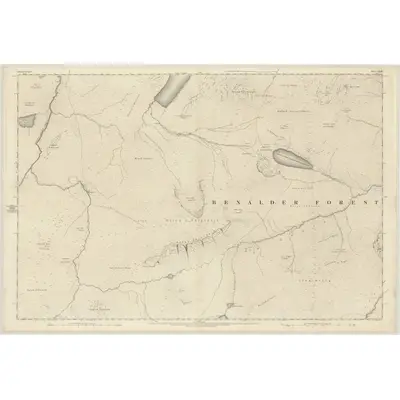 1870 Map of Inverness-shire (Mainland), Sheet CXLIII, 1872 Print