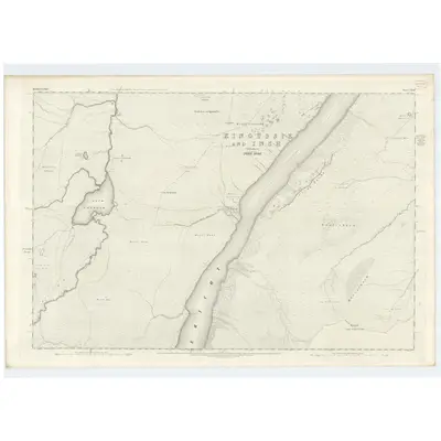 1870 Map of Inverness-shire (Mainland), Sheet CXLIV, 1872 Print