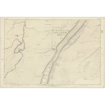 1870 Map of Inverness-shire (Mainland), Sheet CXLIV, 1872 Print
