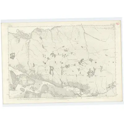 1873 Map of Inverness-shire (Mainland), Sheet CXLVIII, 1876 Print