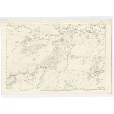 1869 Map of Inverness-shire (Mainland), Sheet CXV, 1872 Print