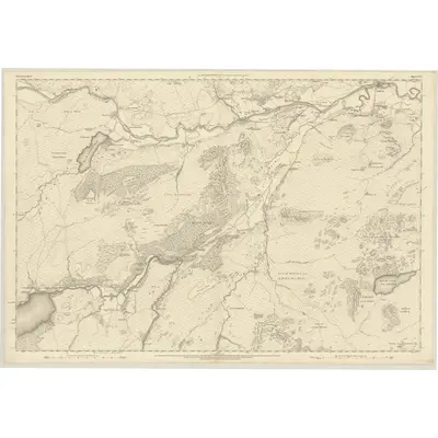 1869 Map of Inverness-shire (Mainland), Sheet CXV, 1872 Print