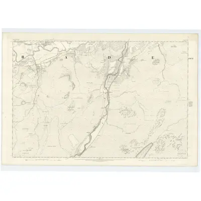 1870 Map of Inverness-shire (Mainland), Sheet CXVI, 1872 Print