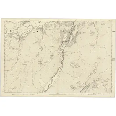 1870 Map of Inverness-shire (Mainland), Sheet CXVI, 1872 Print