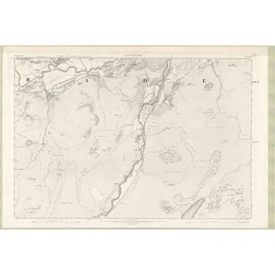 1899 Map of Inverness-shire - Mainland Sheet CXVI, 1902 Print