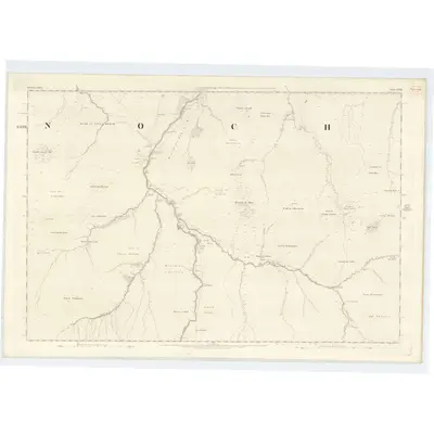 1870 Map of Inverness-shire (Mainland), Sheet CXVII, 1872 Print